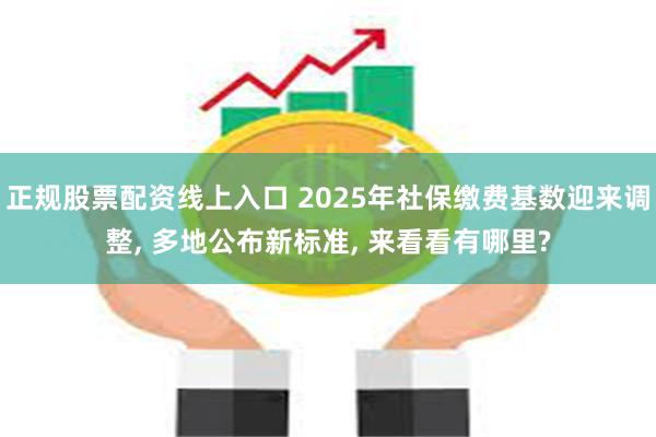 正规股票配资线上入口 2025年社保缴费基数迎来调整, 多地公布新标准, 来看看有哪里?