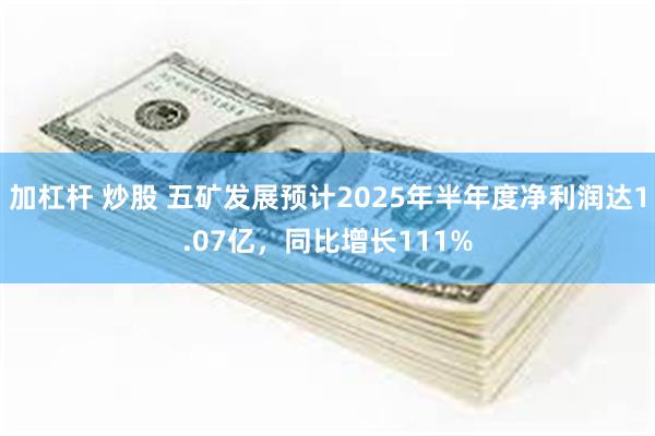 加杠杆 炒股 五矿发展预计2025年半年度净利润达1.07亿，同比增长111%